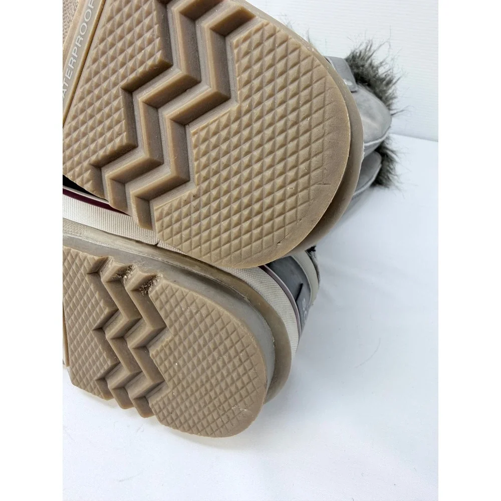 Sorel Joan of Arctic Quarry Grey Waterproof Faux Fur Snow Boots Womens